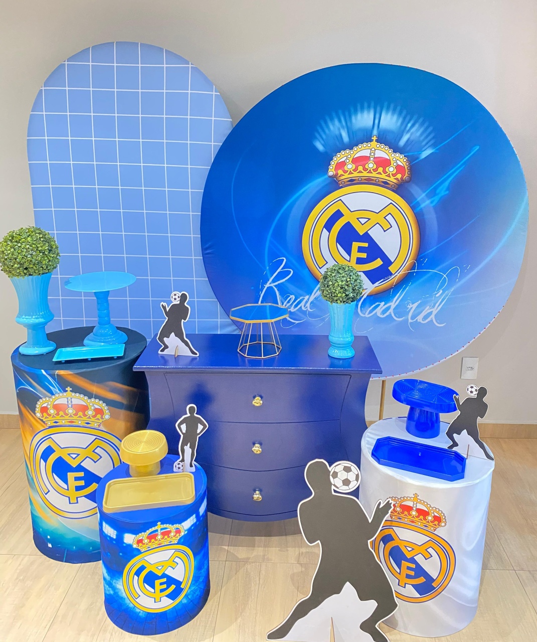Real Madrid Kit Diamante Mesa Azul Bombe - Felicittà Festas