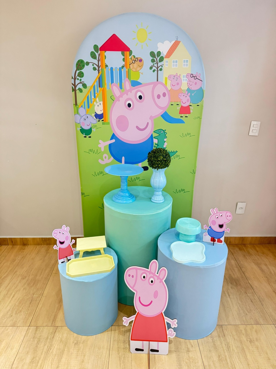 Peppa E George Pig Kit Prata Romano - Felicittà Festas