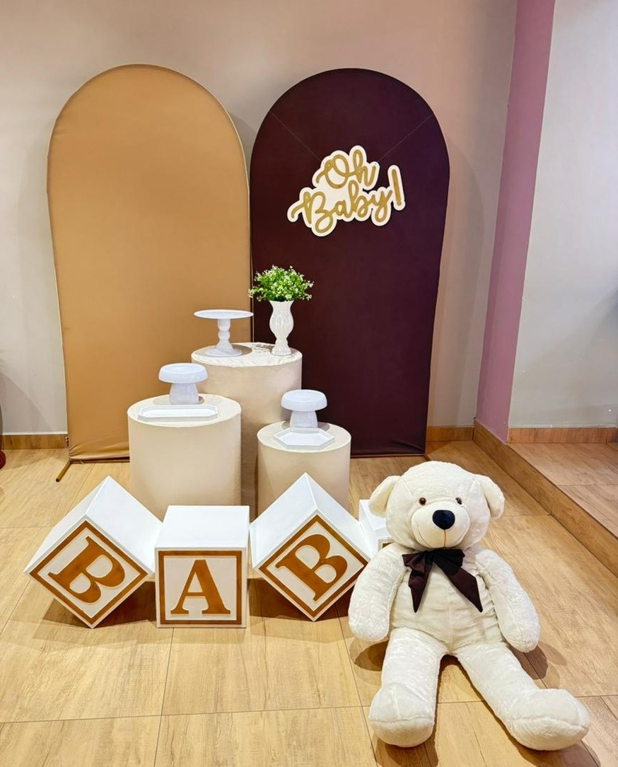 Composição Marrom Chá de Bebê - Felicittà Festas