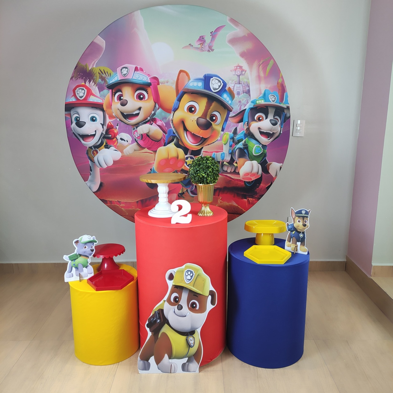Patrulha Canina E Dino  Kit Prata - Felicittà Festas