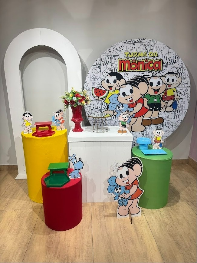Turma da Mônica Kit Diamante Mesa Branca - Felicittà Festas