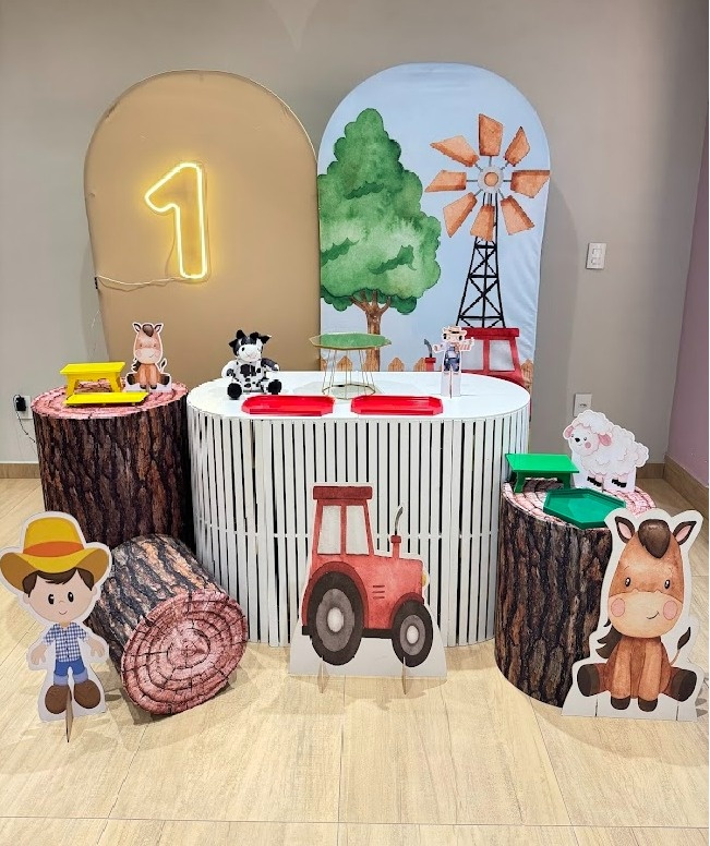 Fazendinha Kit Diamante Mesa Ripada G - Felicittà Festas