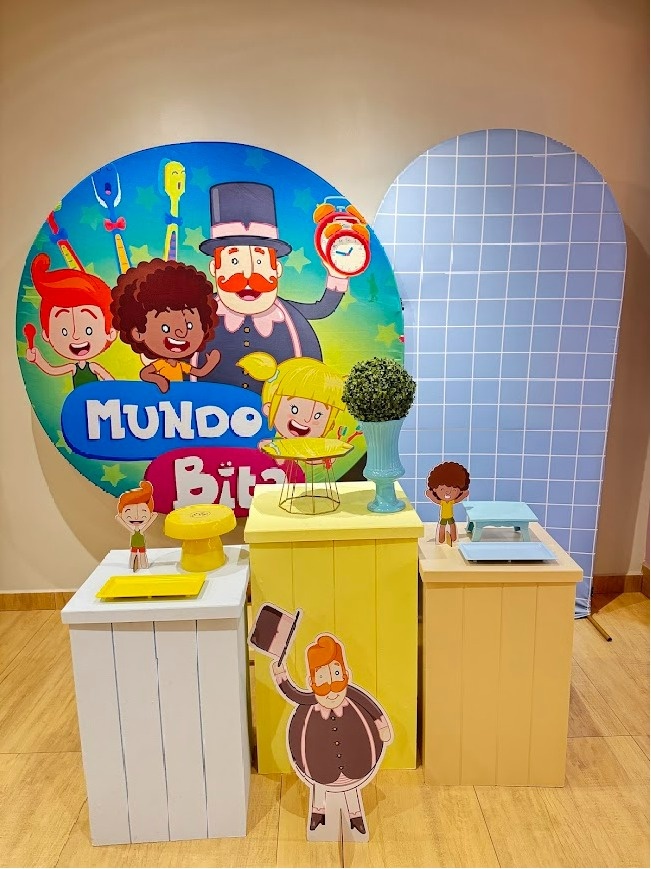 Mundo Bita Kit Diamante Com Mesas Em Cubo - Felicittà Festas