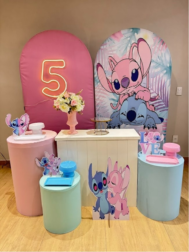 Stitch E Angel Kit Diamante - Felicittà Festas