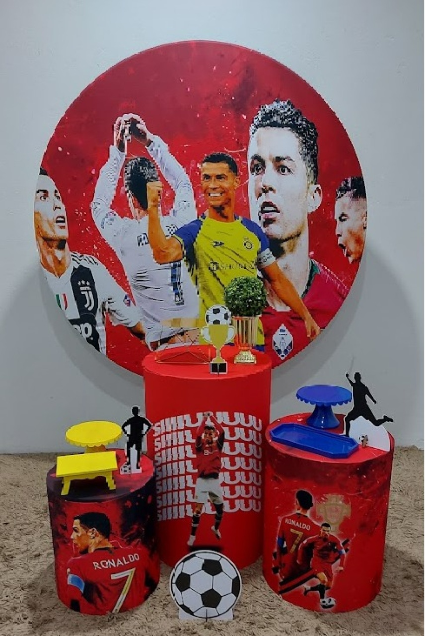 Cristiano Ronaldo Kit Prata - Futebol - Felicittà Festas