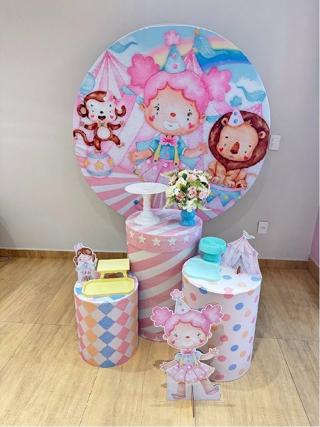 Circo Rosa Kit Prata - Felicittà Festas