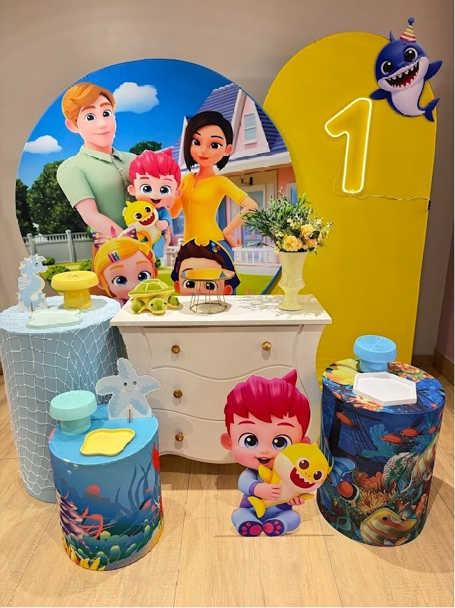 Bebefinn Kit Diamante Painel Amarelo - Felicittà Festas