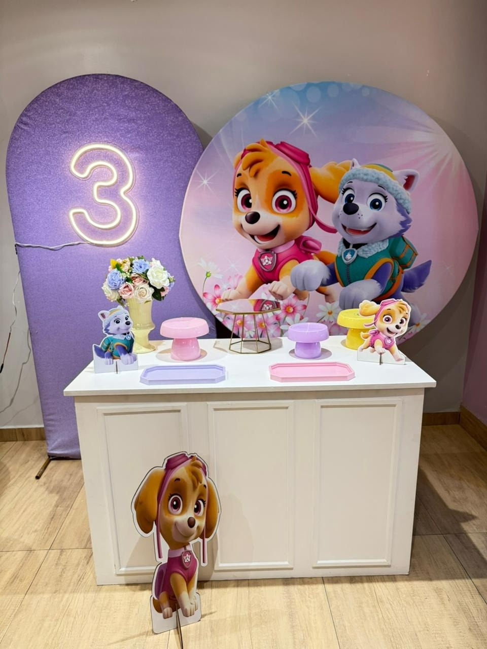 Patruha Canina Skye Mesa G Boisiere Dois Painéis - Felicittà Festas
