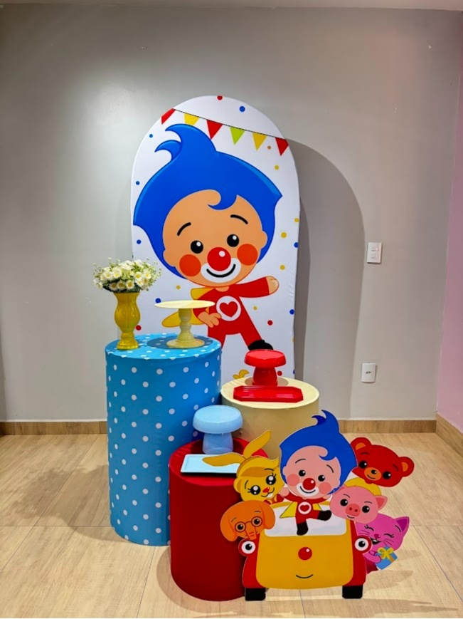 Palhaço Plim Plim Heróis Kit Prata - Menino - Felicittà Festas