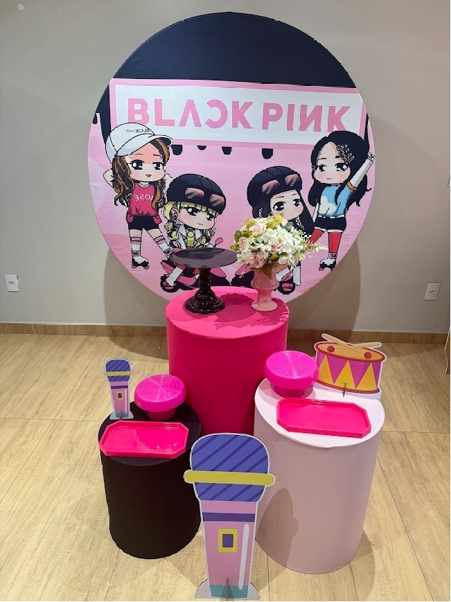 Black Pink Kit Prata - Felicittà Festas