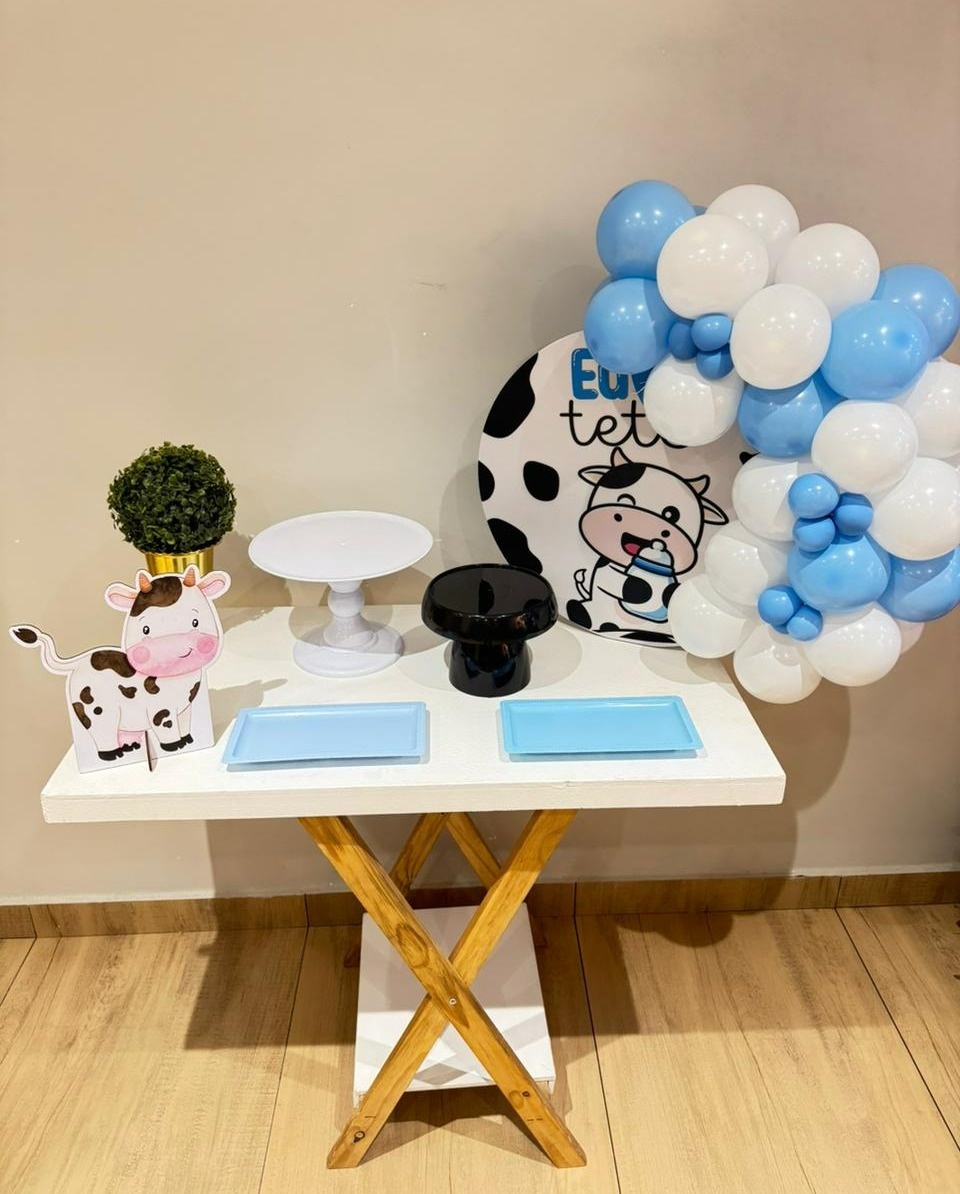 Festa Na Mesa Vaquinha Eu Amo Tetê Azul - Felicittà Festas