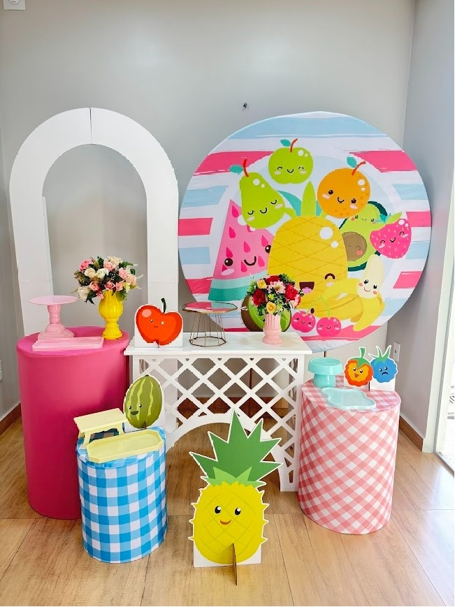 Frutinhas (Quitanda) Kit Diamante - Painel Vazado - Felicittà Festas