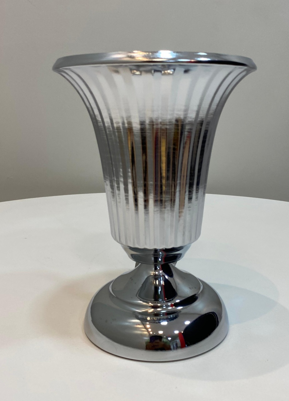 Vaso de Ferro Prata M 20Cm - Felicittà Festas