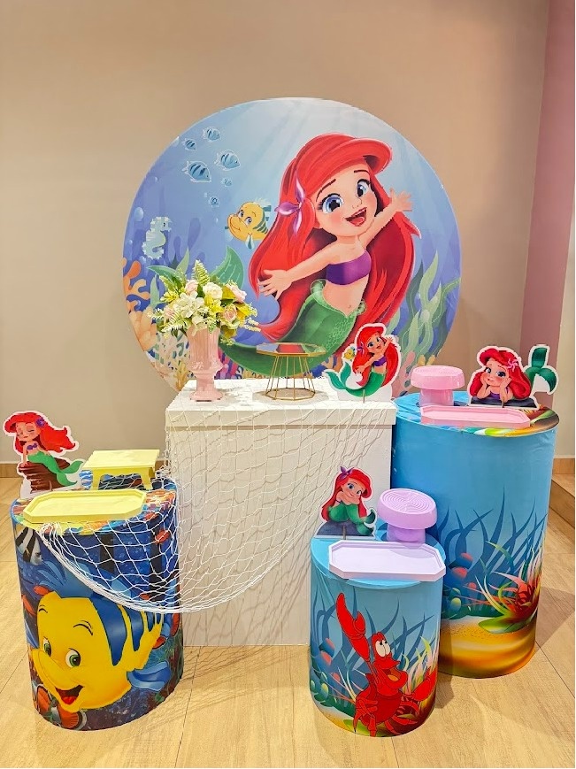 Pequena Sereia Baby Kit Ouro - Felicittà Festas