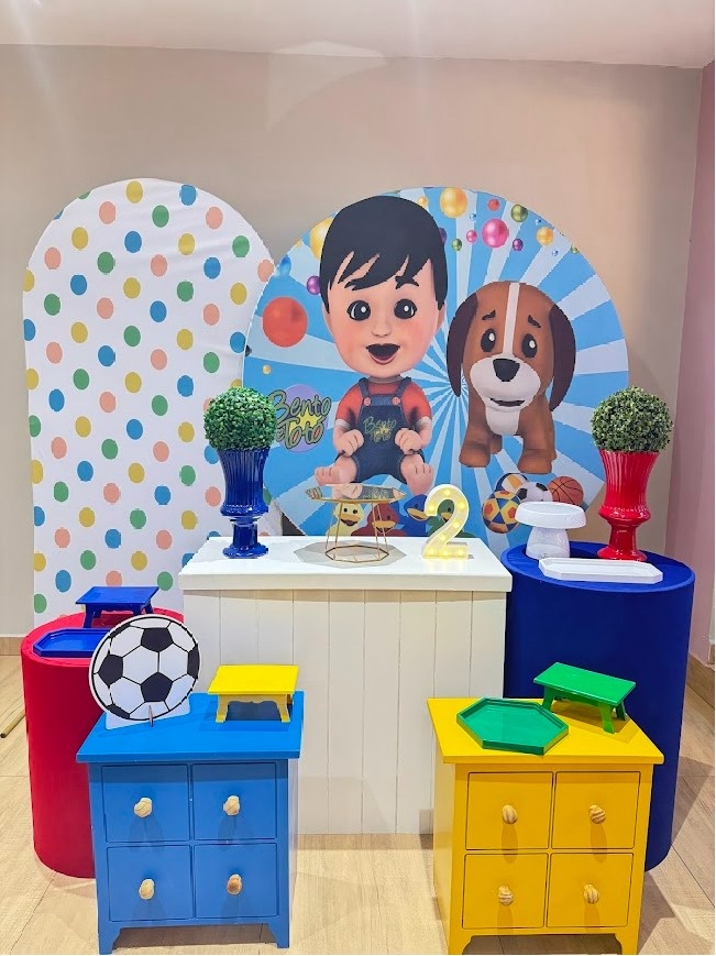 Bento E Totó Kit Diamante Com Mesas Mdf P - Felicittà Festas