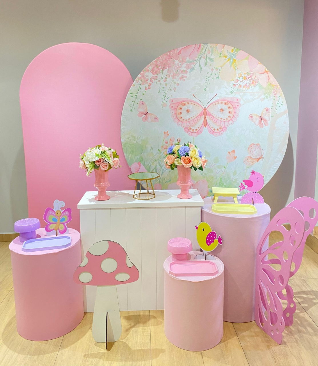 Jardim - Painel Borboletas- Kit Diamante - Felicittà Festas