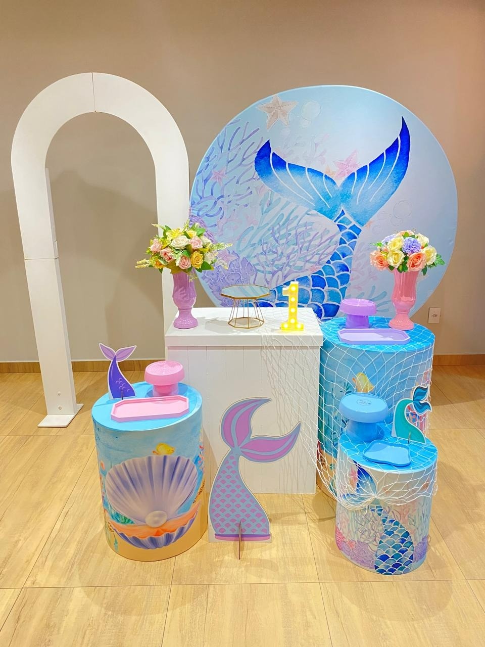 Sereia Kit Diamante Painel Vazado - Felicittà Festas