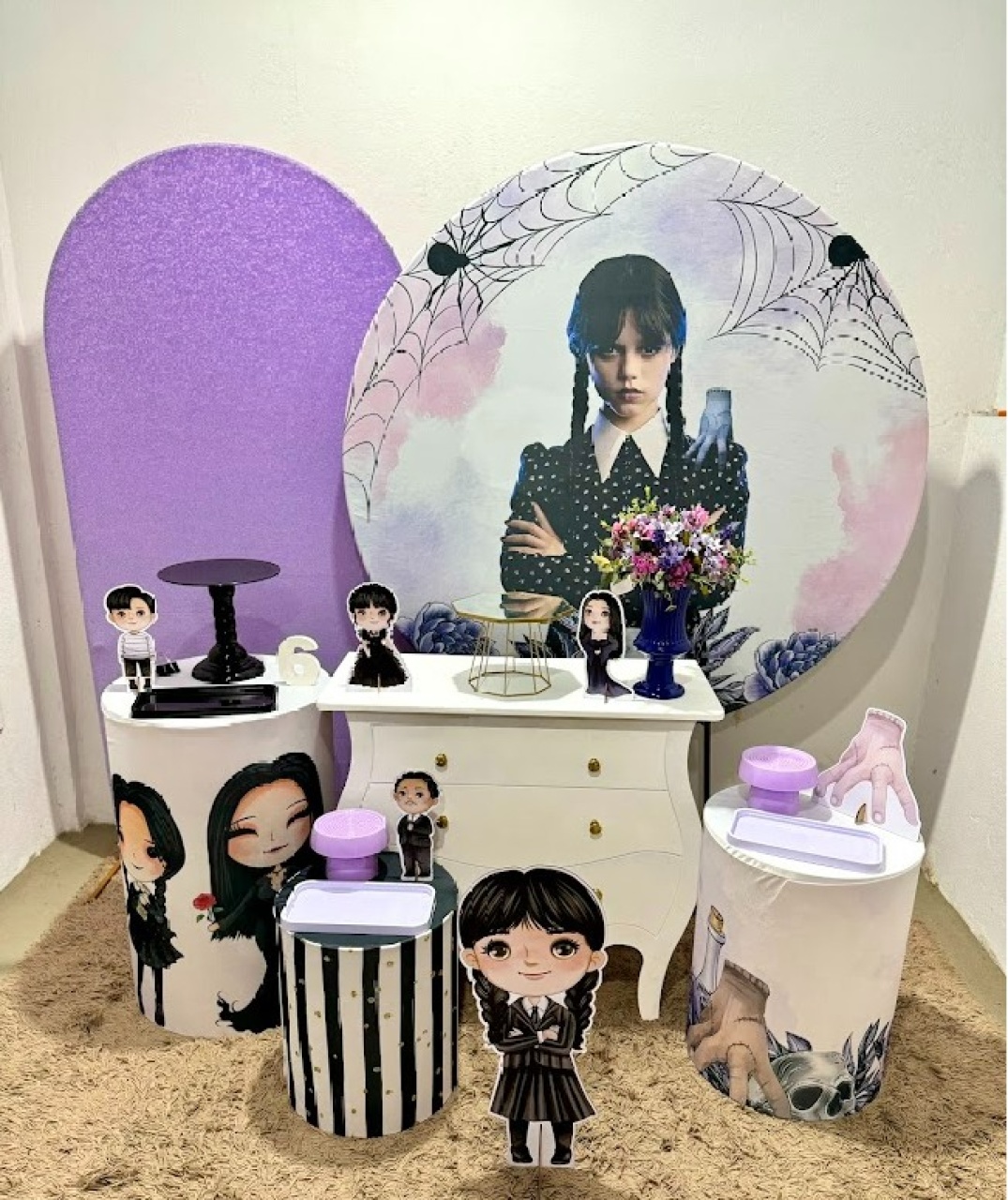 Wandinha Kit Diamante Painel Lilás - Felicittà Festas
