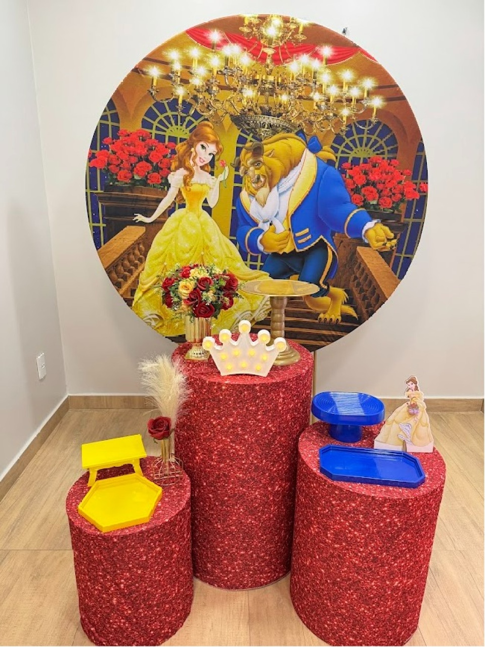 Bela E A Fera Kit Prata - Felicittà Festas