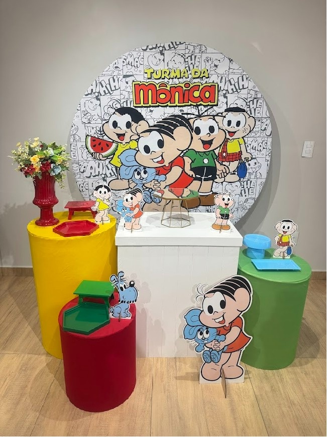 Turma da Mônica Kit Ouro Mesa Branca - Felicittà Festas