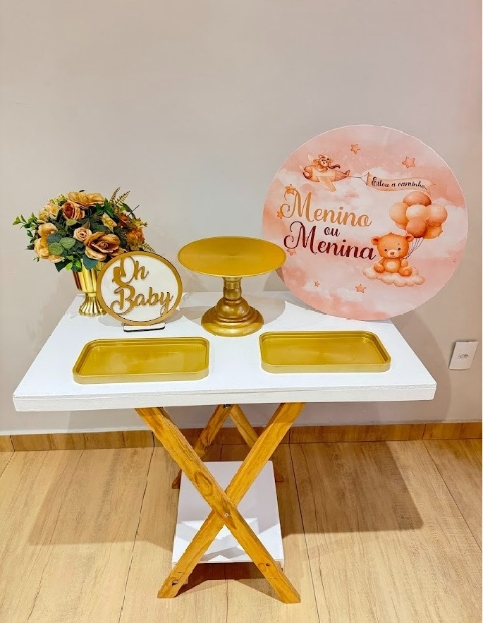 Festa Na Mesa Chá Revelação "Estou A Caminho" - Felicittà Festas