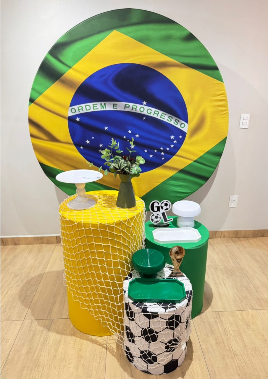 Bandeira Copa Kit Prata - Felicittà Festas