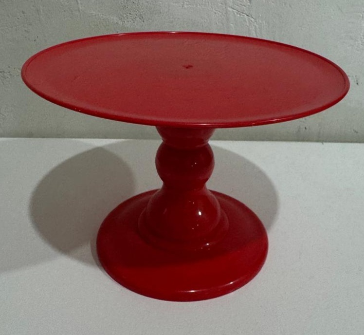 Boleira de Acrílico Vermelho Quente - Felicittà Festas