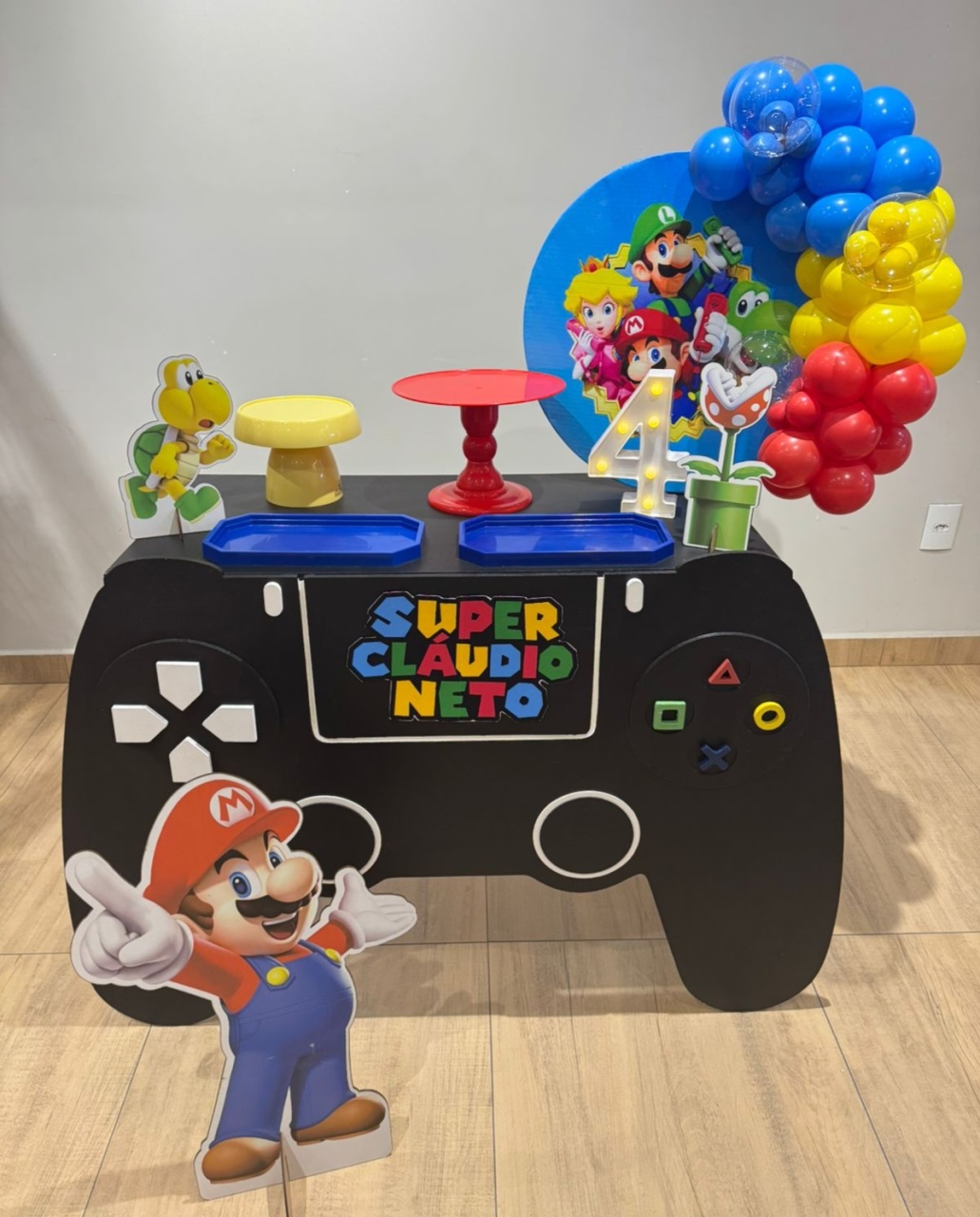 Festa Na Mesa Super Mario Bros - Felicittà Festas