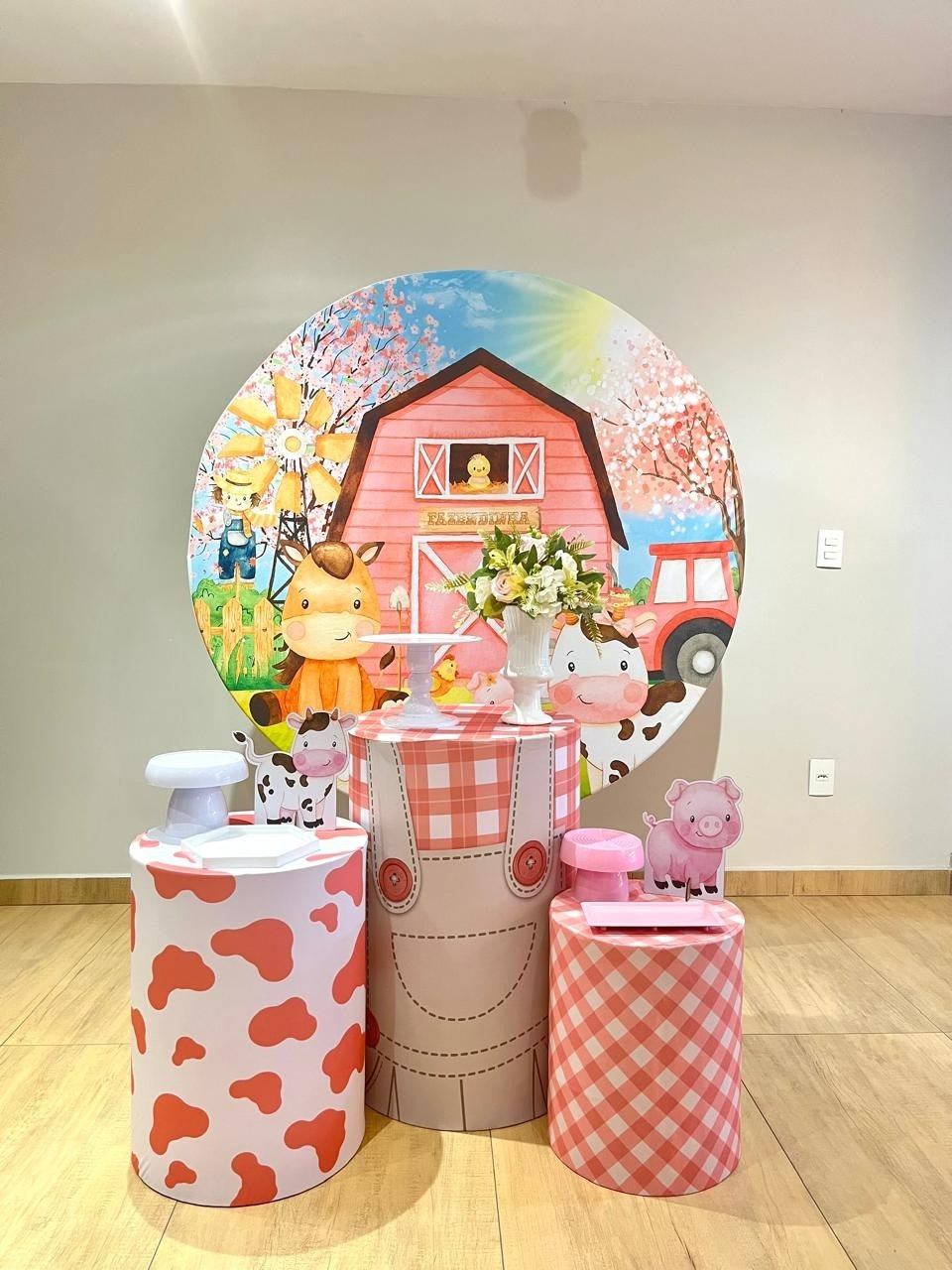 Fazendinha Rosa Kit Prata - Felicittà Festas