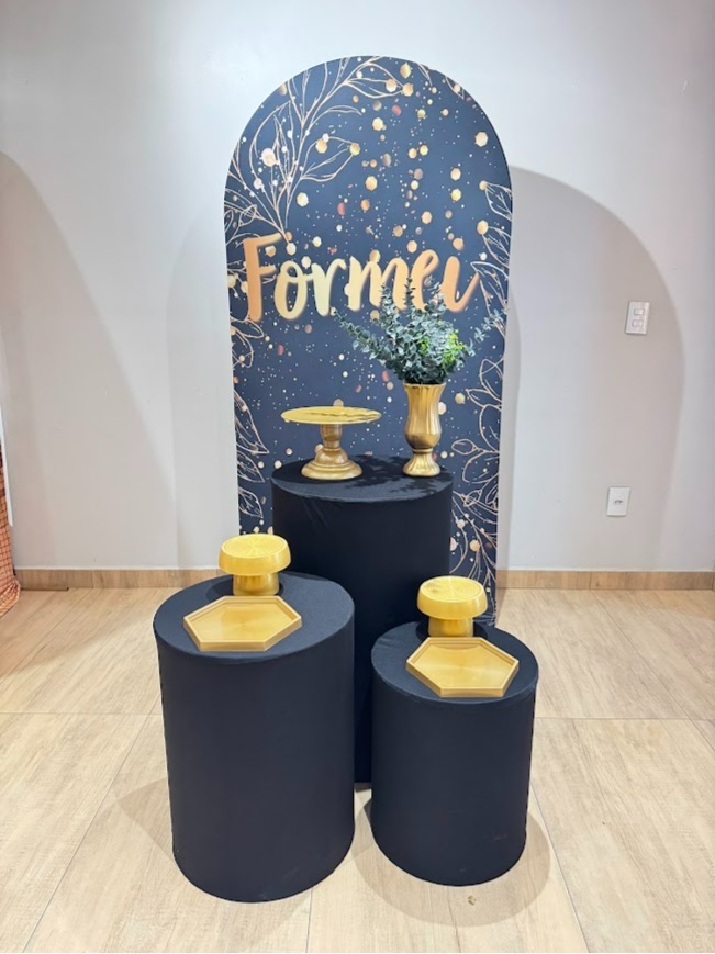 Formei Painel Sublimado Kit Prata - Felicittà Festas