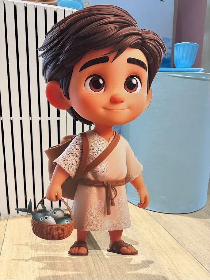 Display Tu És Pedro 70Cm 3D Com 1 Cesto - Felicittà Festas