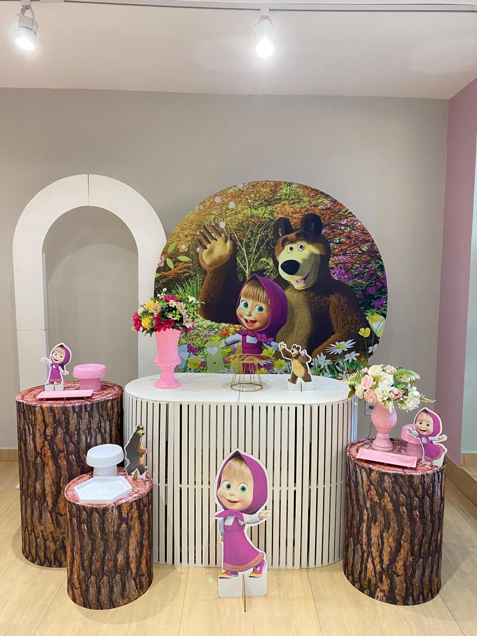 Masha E O Urso Kit Diamante Mesa Ripada G - Felicittà Festas