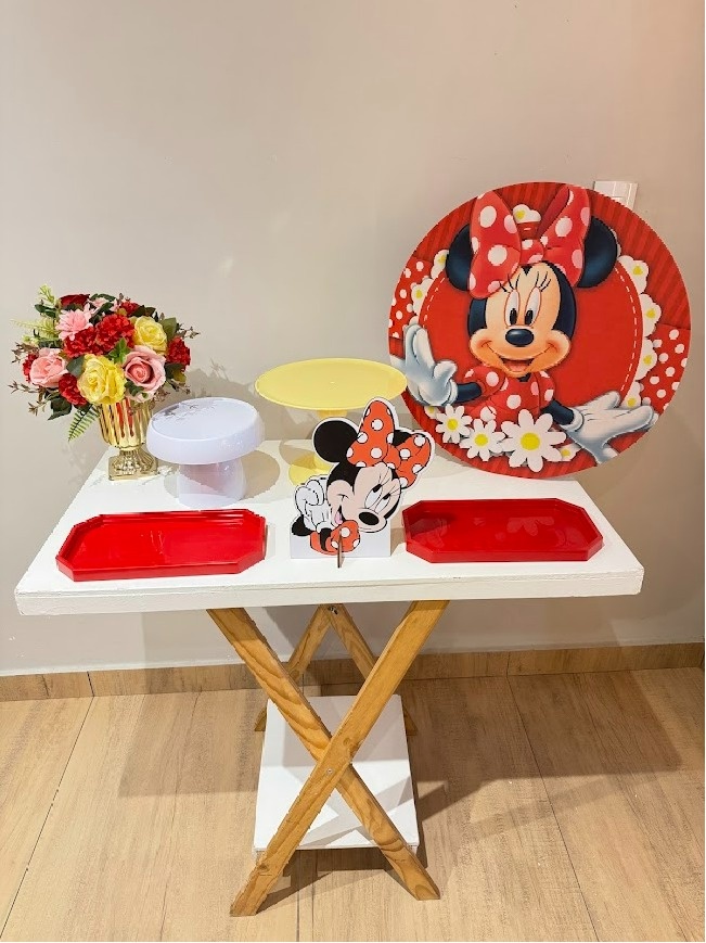 Festa Na Mesa Minnie Vermelha - Felicittà Festas