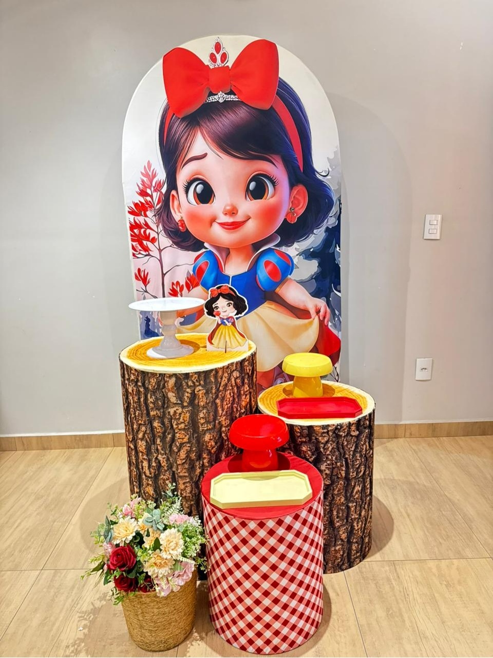 Branca de Neve Baby Kit Prata Capa Tronco - Felicittà Festas