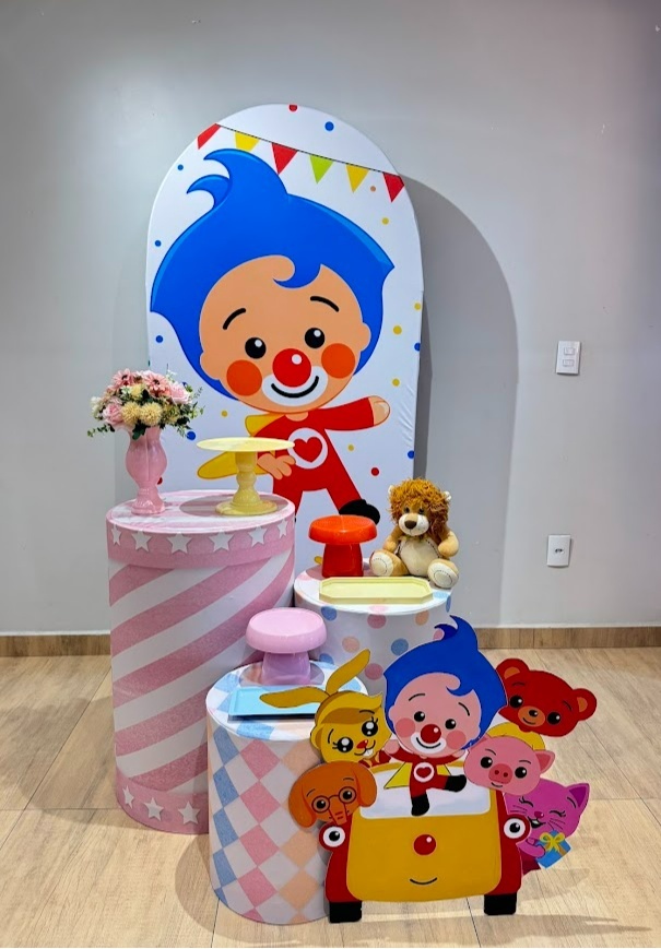 Palhaço Plim Plim Heróis Kit Prata - Menina - Felicittà Festas