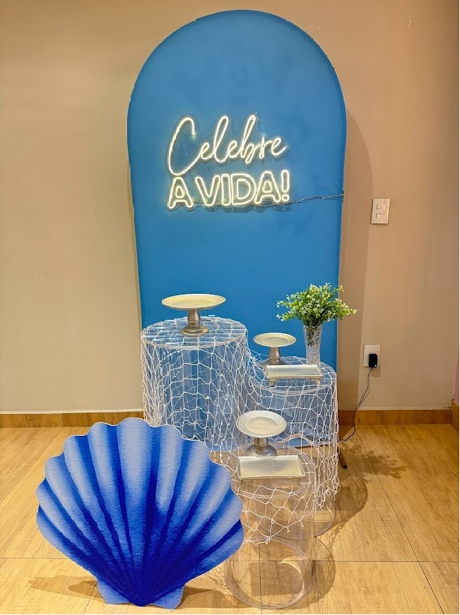 Fundo Do Mar Adulto Composição Com Mesas Em Acrílico - Felicittà Festas