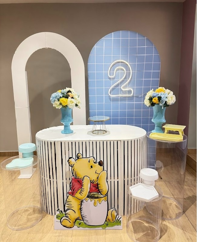Ursinho Pooh Kit Diamante Mesas de Acrílico - Felicittà Festas