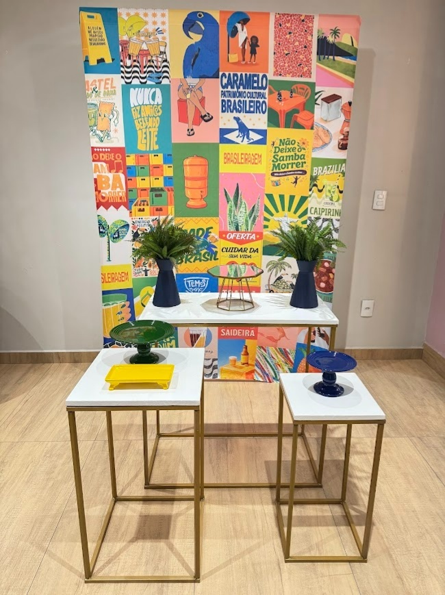 Brasilidade Composição Com Mesas de Ferro - Felicittà Festas