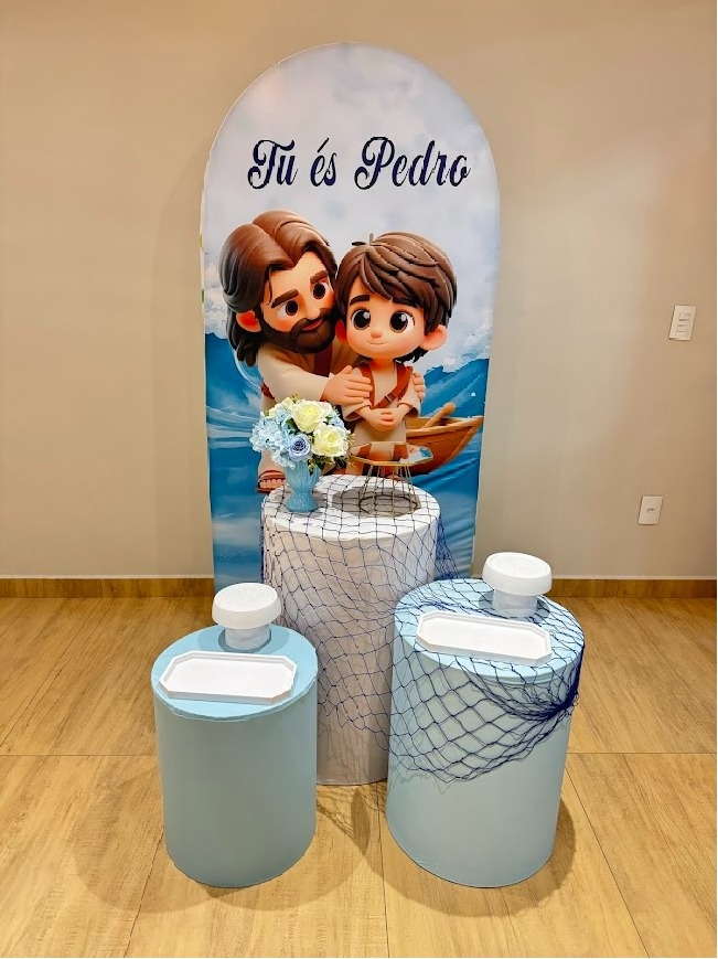 Tu És Pedro Composição Prata - Felicittà Festas