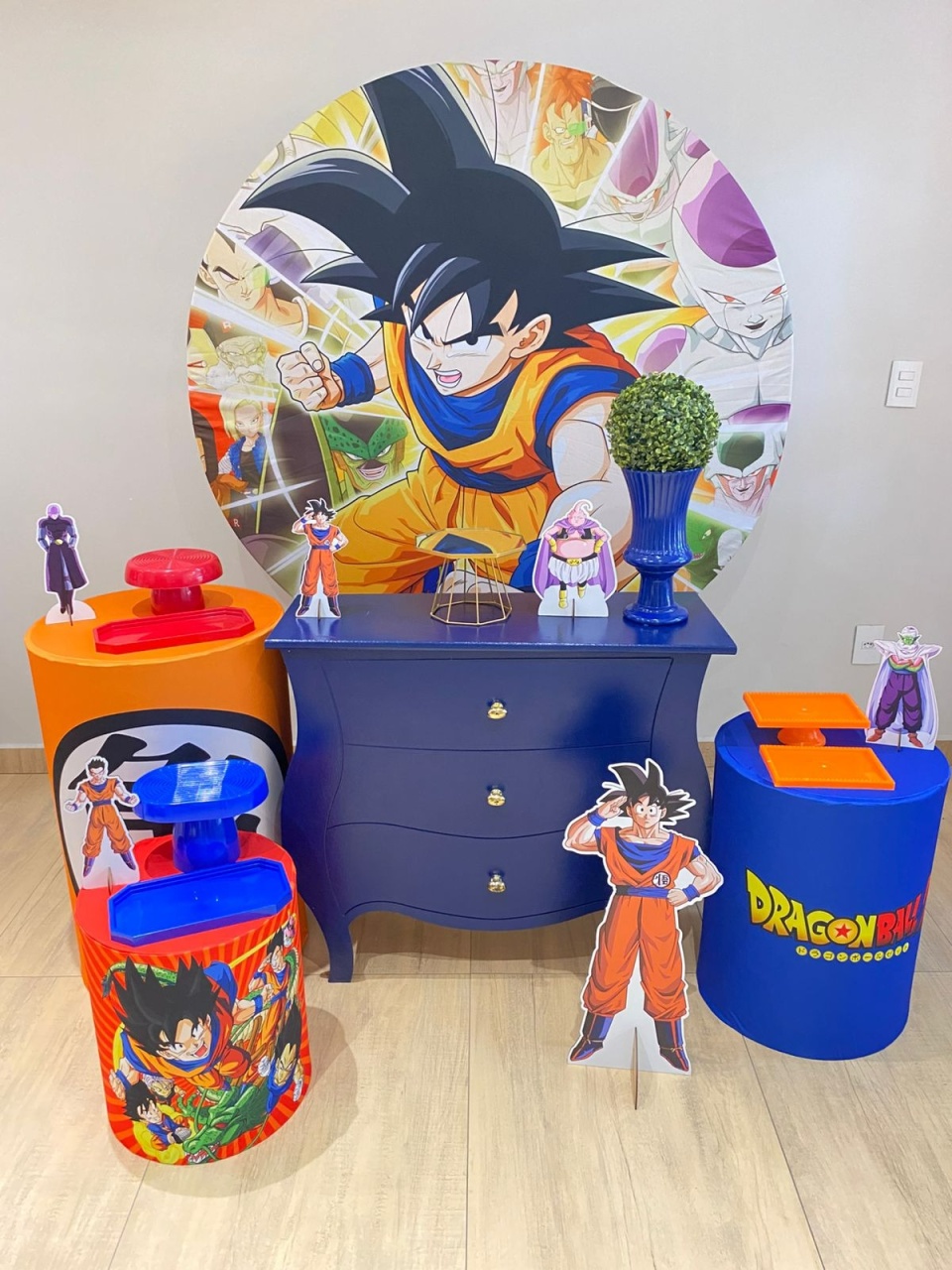 Dragonball Z Kit Ouro Cômoda Azul - Felicittà Festas