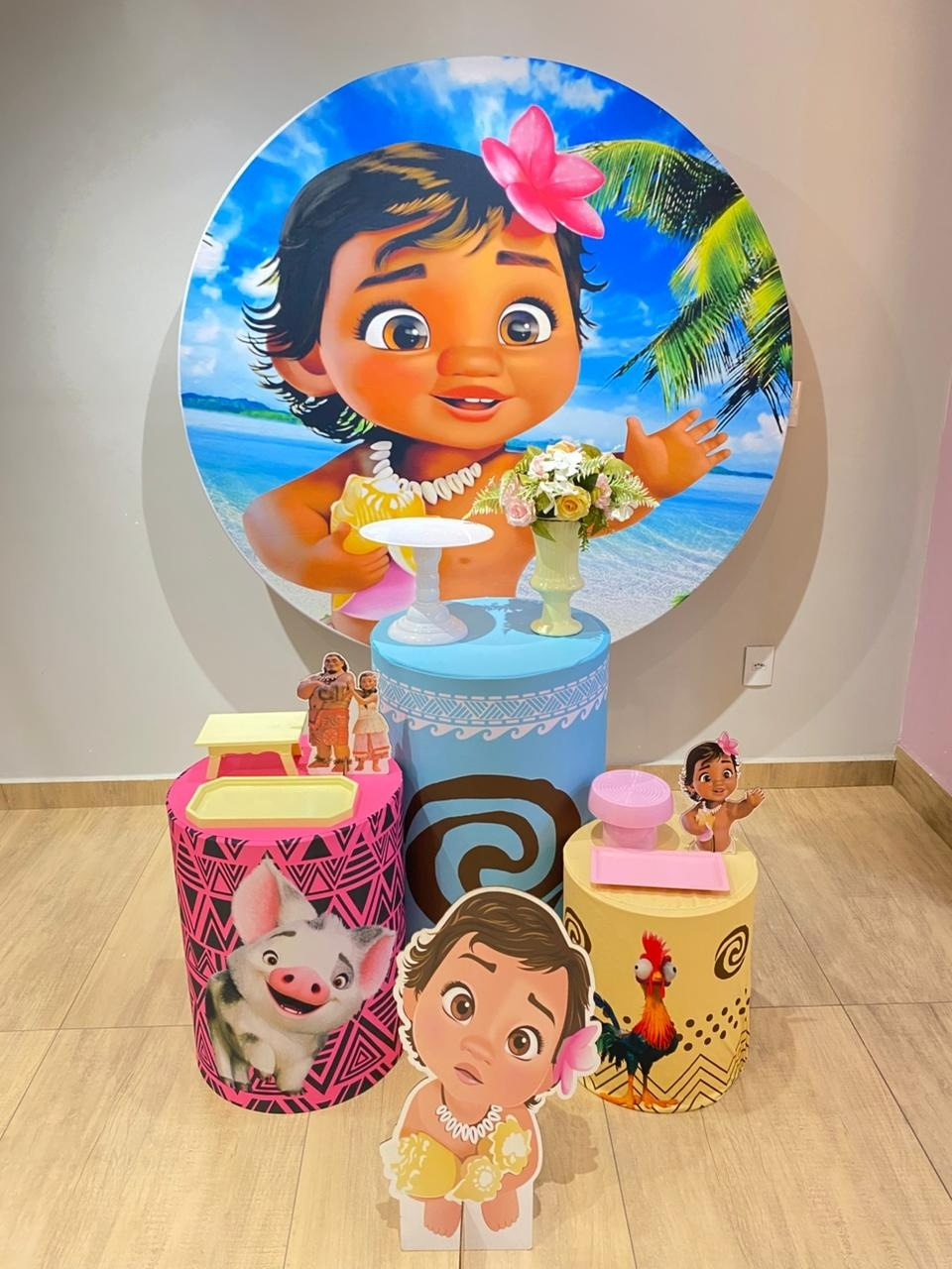 Moana Baby Kit Prata - Felicittà Festas
