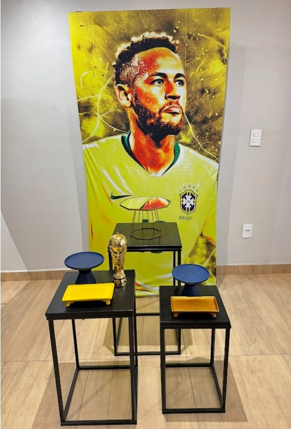 Copa Neymar Kit Prata Com Mesas de Ferro - Felicittà Festas