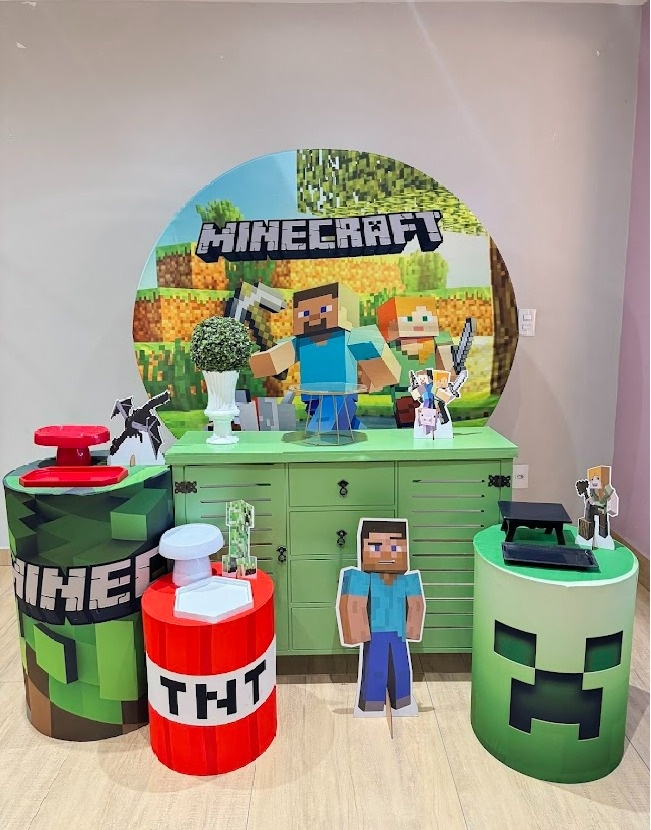 Minecraft Kit Ouro - Felicittà Festas