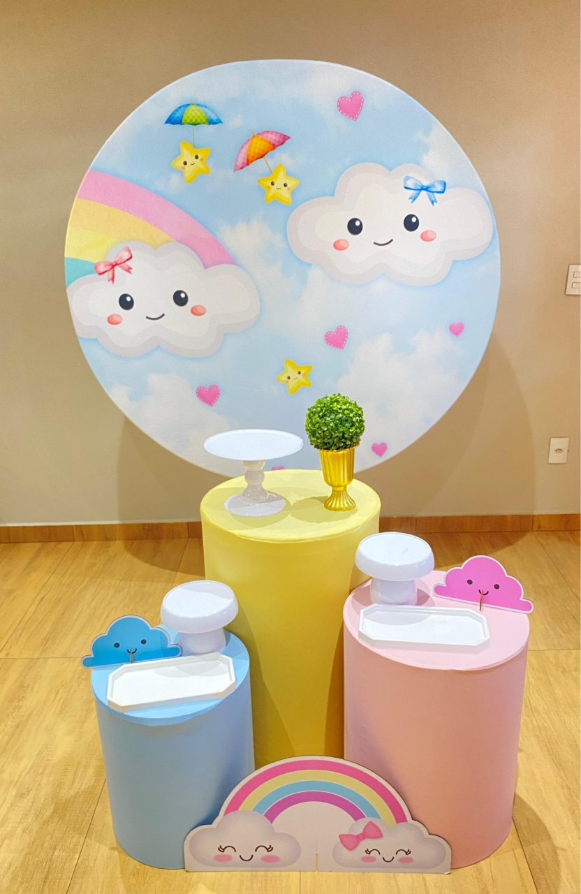 Chuva de Amor Kit Prata / Chá de Bebê / Aniversário - Felicittà Festas