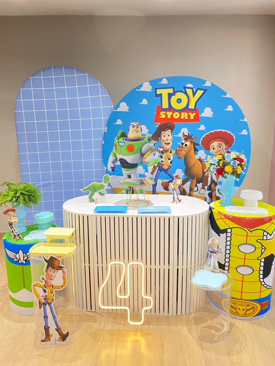 Toy Story Kit Diamante Com Mesas Em Acrílico E Mdf - Felicittà Festas