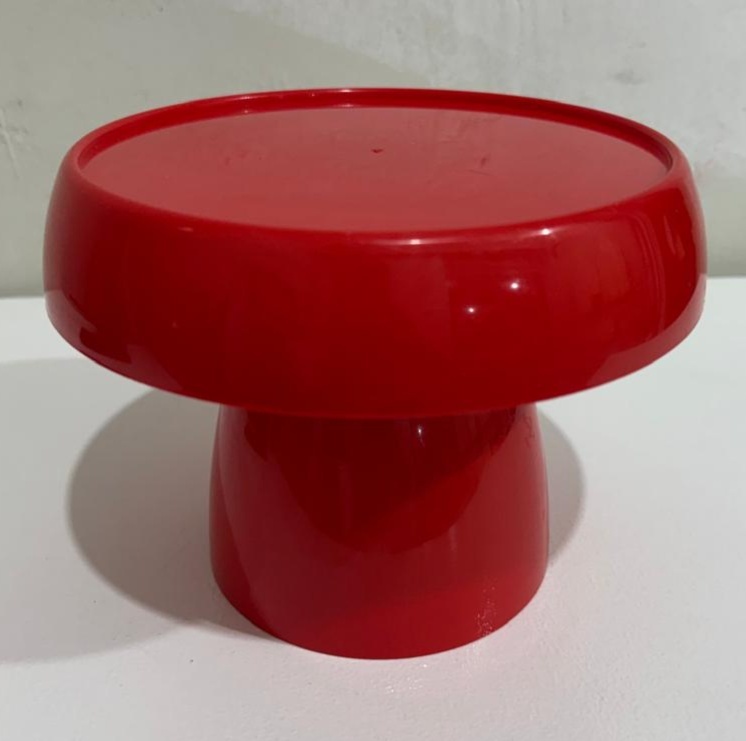 Doceira de Acrílico Media Vermelho Quente - Felicittà Festas