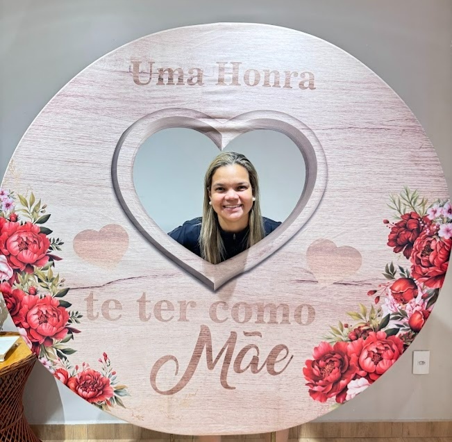 Suporte + Painel Interativo Dia das Mães - Felicittà Festas