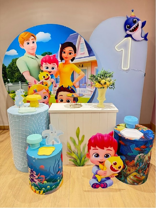 Bebefinn Kit Diamante Painel Azul Bebê - Felicittà Festas