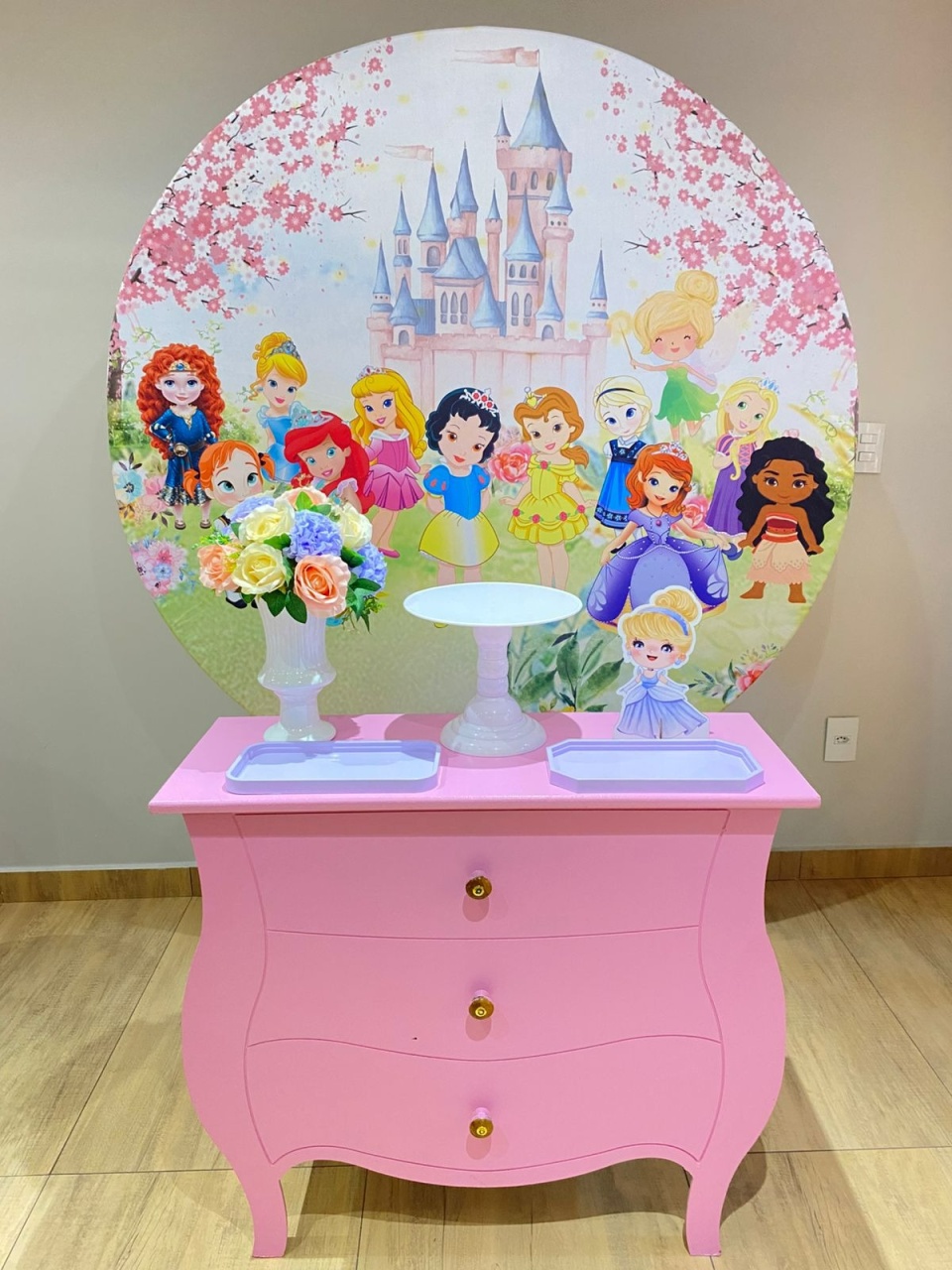Princesas da Disney Baby Kit Com Cômoda Sem Cilindros - Felicittà Festas