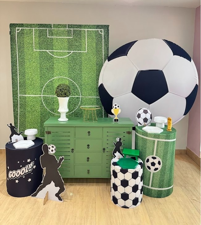 Futebol Kit Diamante Painel Campo Futebol - Felicittà Festas